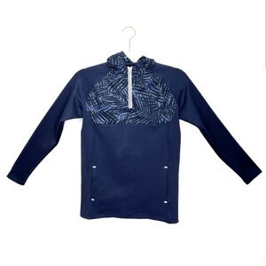 Peter Millar Half-Zip Hoodie Youth Size Medium (9-10) Navy Blue Boys New NWT